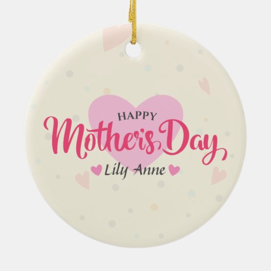 Aangepaste Moederdag | ORNAMENT (Achterkant)