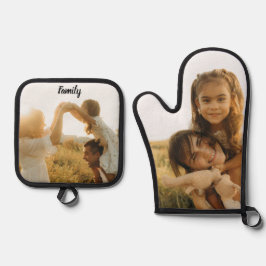 Aangepaste Moederdag Oven Mitt & Pot Holder Set