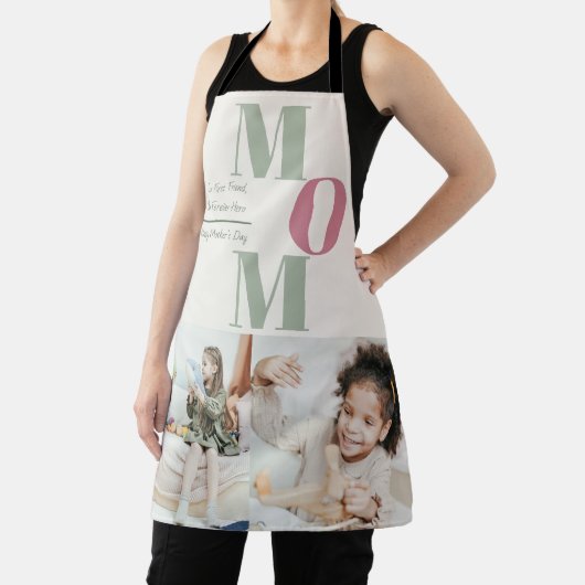 Aangepaste Moederdag Photo Collage Schort | MOM Gi (Insitu)