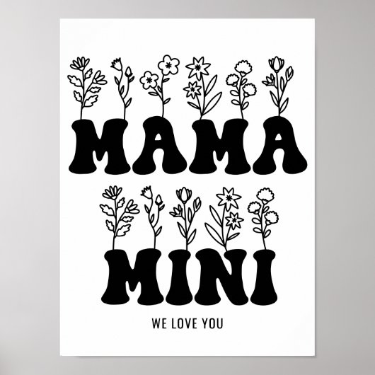 Aangepaste Moederdag Poster (Voorkant)