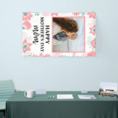 Aangepaste Moederdag roodbloem Spandoek (Beurs)