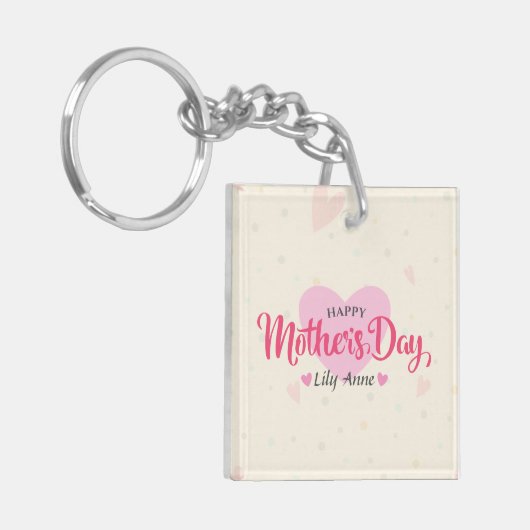 Aangepaste Moederdag | SLEUTELHANGER (Voorkant Links)