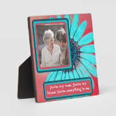 Aangepaste Moederdag Tafelblad Plaque met Ezel Fotoplaat (Voorkant)