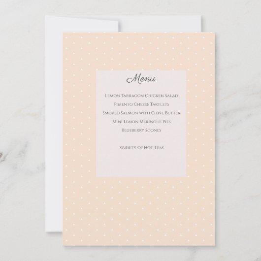 Aangepaste Moederdag-theepartij Kaart (Achterkant)