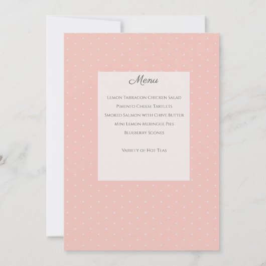 Aangepaste Moederdag-theepartij Kaart (Achterkant)