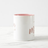 Aangepaste Moederdag Typografie Tweekleurige Koffiemok (Center)