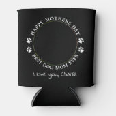 Aangepaste Moederdag van Cute Pet-foto Dog mama Blikjeskoeler (Voorkant)