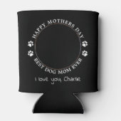 Aangepaste Moederdag van Cute Pet-foto Dog mama Blikjeskoeler (Achterkant)