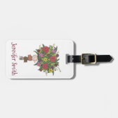 Aangepaste Moederdag van de Vloer Bouquet-leraar Bagagelabel (Voorkant horizontaal)
