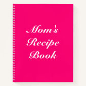 Aangepaste Moederdag van het boek Recipe Book (Voorkant)