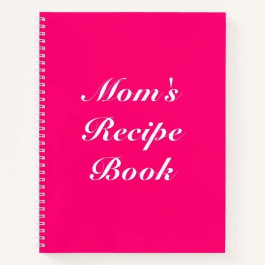Aangepaste Moederdag van het boek Recipe Book (Voorkant)