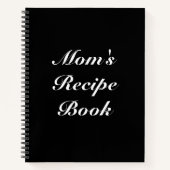 Aangepaste Moederdag van het boek Recipe Book (Voorkant)
