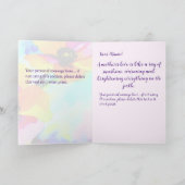 Aangepaste Moederdag voor Bright Poppy Grootmoeder Kaart (Binnen)