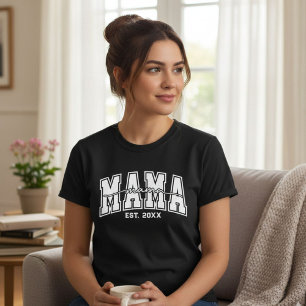 Aangepaste Moeders Gesticht Jaar Gepersonaliseerd T-shirt