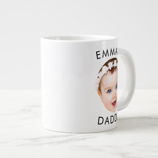 Aangepaste Mok, Baby Mok, Pap Verjaardag Gift, Gez Grote Koffiekop (Voorkant rechts)