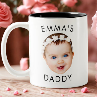 Aangepaste Mok, Baby Mok, Pap Verjaardag Gift, Gez Tweekleurige Koffiemok