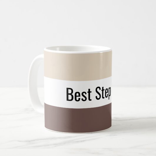 Aangepaste Mok beste stap voor vader (Voorkant links)