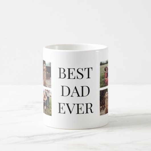 Aangepaste Mok beste vader ooit foto's (Center)