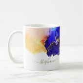 Aangepaste Mok blauwe alcoholinkt (Links)