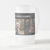 Aangepaste Mok drie foontjes Happy Fathers Day (Voorkant rechts)