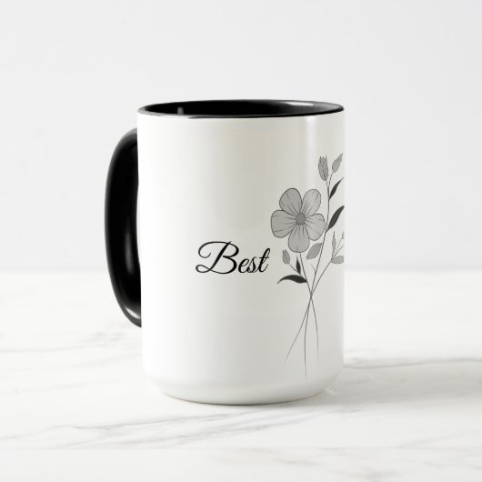 Aangepaste Mok gepersonaliseerde kerstcadeaus, Flo (Voorkant links)