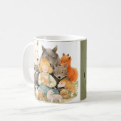 Aangepaste Mok - gewoon een meisje dat van dieren  (Voorkant links)