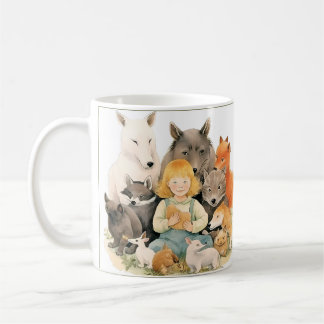 Aangepaste Mok - gewoon een meisje dat van dieren 