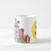 Aangepaste Mok Happy Birthday Waterverf geschenken (Center)