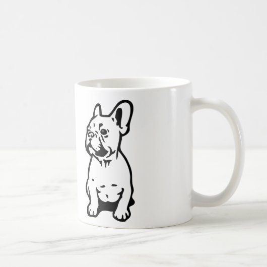 Aangepaste Mok Ik hou van mijn Franse Bulldog Fore (Rechts)