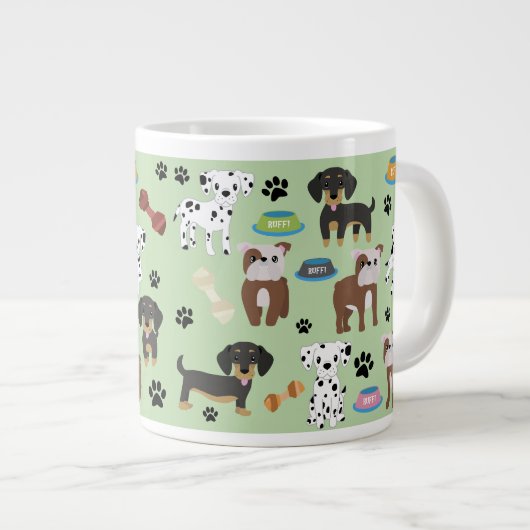 Aangepaste Mok Jumbo - Hondengroep 3 (Voorkant rechts)