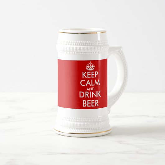 Aangepaste Mok kalm bier houden |  sjabloon (Voorkant rechts)