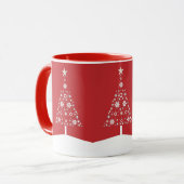 Aangepaste Mok kerstbomen (Voorkant links)