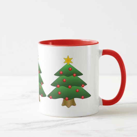 Aangepaste Mok kerstbomen (Rechts)