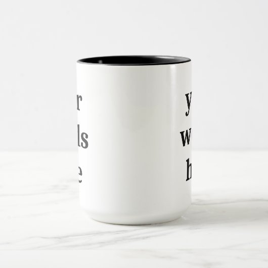 Aangepaste Mok, Koffie mok, Gepersonaliseerde mok, Mok (Midden)