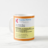 Aangepaste Mok koffie voorschrijven (Voorkant links)