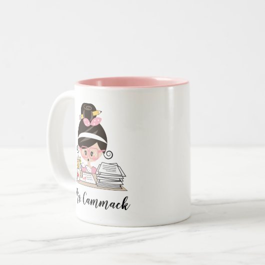 Aangepaste Mok leraar in Azië (Voorkant links)