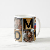 Aangepaste mok met 5 foto collage Gepersonaliseerd (Voorkant rechts)