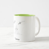 Aangepaste mok met afbeelding en tekst (Voorkant rechts)