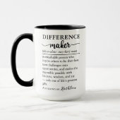 Aangepaste mok met “Difference Marker” voor leraar (Links)