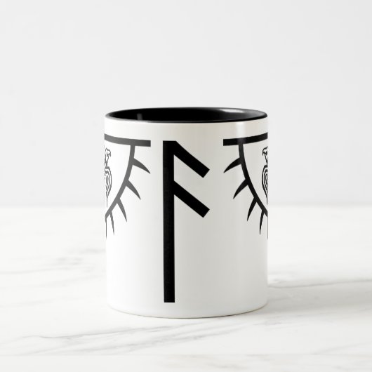 Aangepaste mok met Huginn en Muninn (Center)