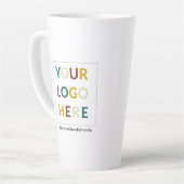 Aangepaste Mok met lange latte Logo, minimaal 17 o (Linkerhoek)