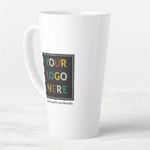 Aangepaste Mok met lange latte Logo, minimaal 17 o (Linkerhoek)
