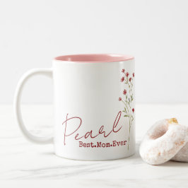Aangepaste Mok met mama's naam-beste mama ooit