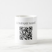 Aangepaste mok met QR-code, QR-code mok voor bedri (Center)