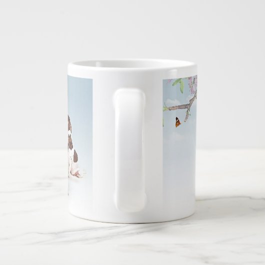 Aangepaste Mok met schotelsterren (Achterkant)