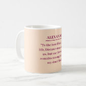 Aangepaste mok met uw brief aan uw vriend (Voorkant links)