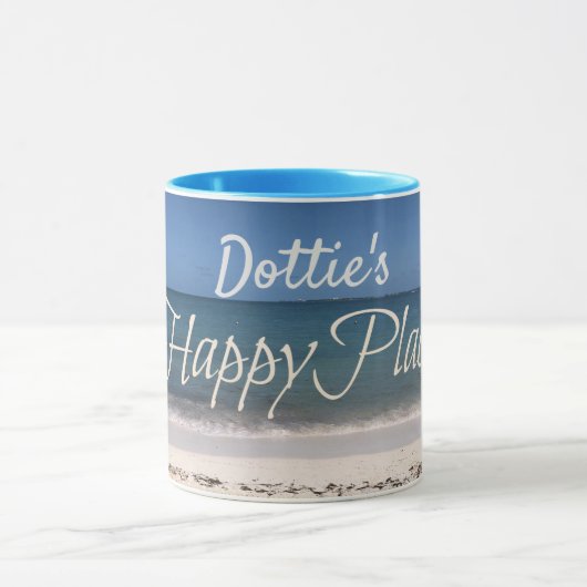 Aangepaste mok "Mijn gelukkige plek". (Midden)