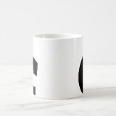 Aangepaste mok monogram initiaal moderne minimalis (Center)