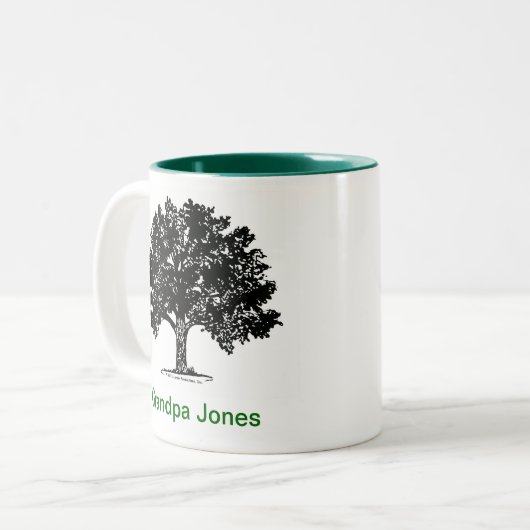 Aangepaste Mok over de familiestructuur (Voorkant links)