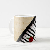 Aangepaste mok Piano Keys (Voorkant links)